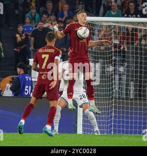 Roma, Lazio, ITALIA. 20 ottobre 2024. Durante la partita di calcio del 20/10/2024, valida per il campionato italiano di serie A - 2024/25 a Empoli allo Stadio Carlo Castellani tra AS Roma e FC Internazionale Milano. Nella foto: (Immagine di credito: © Fabio Sasso/ZUMA Press Wire) SOLO USO EDITORIALE! Non per USO commerciale! Crediti: ZUMA Press, Inc./Alamy Live News Foto Stock