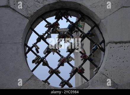 Love Locks a Budapest Foto Stock
