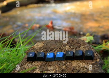 Ricordati di respirare Foto Stock