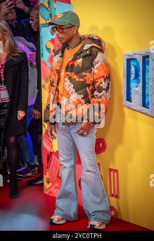 Londra, Regno Unito. 20 ottobre 2024. Pharrell Williams partecipa al "Piece by Piece" Closing Night Headline Gala - 68° BFI London Film Festival. (Foto di Loredana Sangiuliano/SOPA Images/Sipa USA) credito: SIPA USA/Alamy Live News Foto Stock