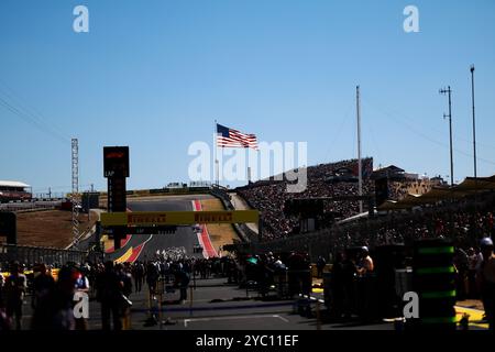 Austin, Etats Unis. 20 ottobre 2024. COTA partenza in griglia di atmosfera durante la Formula 1 Pirelli United States Grand Prix 2024, 19° round del Campionato del mondo di Formula 1 2024 dal 18 al 20 ottobre 2024 sul circuito delle Americhe, ad Austin, Stati Uniti d'America - Photo DPPI Credit: DPPI Media/Alamy Live News Foto Stock