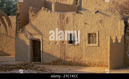 Duruma, villaggio, vicolo, casa, architettura, Arabia Saudita, Medio Oriente, Medio Oriente, Asia Foto Stock