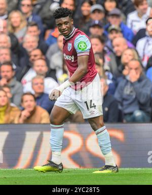 Londra, Regno Unito. 19 ottobre 2024. Tottenham Hotspur V West Ham Utd - Premier League - Tottenham Hotspur Stadium. Mohammed Kudus del West Ham in azione. Crediti immagine: Mark Pain / Alamy Live News Foto Stock