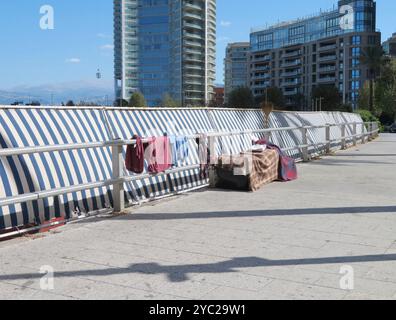 Beirut, Libano. 19 ottobre 2024. Sfollato nel centro di Beirut, Libano, 19 ottobre 2024. (Foto di Elisa Gestri/Sipa USA) credito: SIPA USA/Alamy Live News Foto Stock