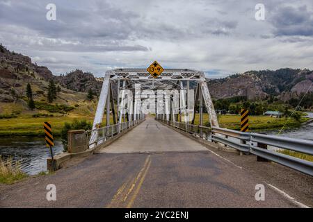 L'Hardy Bridge nel Montana Foto Stock