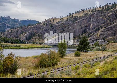 L'Hardy Bridge nel Montana Foto Stock