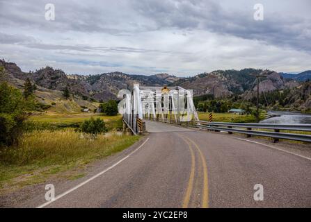 L'Hardy Bridge nel Montana Foto Stock