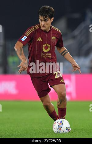 Roma, Lazio. 20 ottobre 2024. Paulo Dybala dell'AS Roma durante la partita di serie A tra Roma e Inter allo stadio Olimpico, Italia, 20 ottobre 2024. Credito: massimo insabato/Alamy Live News Foto Stock