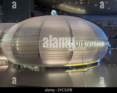 Negozio Louis Vuitton all'aeroporto internazionale di Hamad Foto Stock