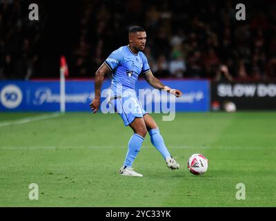 Sydney, Australia. 19 ottobre 2024. Douglas Costa #11 visto in azione durante la partita A-League 24/25 tra Sydney FC e Western Sydney Wanderers FC. Il Western Sydney Wanderers FC cadde 2-1 contro il Sydney FC. Credito: SOPA Images Limited/Alamy Live News Foto Stock