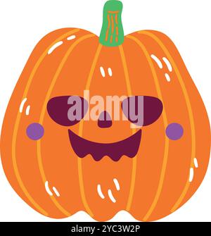 L'iconica zucca di Halloween: Simbolismo e design Illustrazione Vettoriale