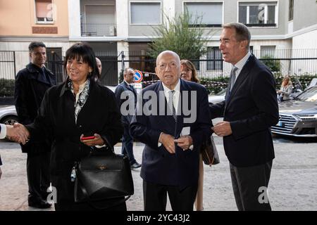 Milano, Italia. 21 ottobre 2024. Nella foto fedele ConfalonieriMilano - Italia - Cronaca Luned&#xec;, 21 ottobre 2024 (foto di Marco Ottico/Lapresse) Assemblea generale Assolombarda 2024 Milano, Italia - News lunedì 21 ottobre 2024 (foto di Marco Ottico/Lapresse) crediti: LaPresse/Alamy Live News Foto Stock