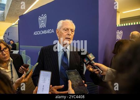 Milano, Italia. 21 ottobre 2024. Nella foto Marco Tronchetti ProveraMilano - Italia - Cronaca Luned&#xec;, 21 ottobre, 2024 (foto di Marco Ottico/Lapresse) Assemblea generale Assolombarda 2024 Milano, Italia - News lunedì, 21 ottobre, 2024 (foto di Marco Ottico/Lapresse) crediti: LaPresse/Alamy Live News Foto Stock