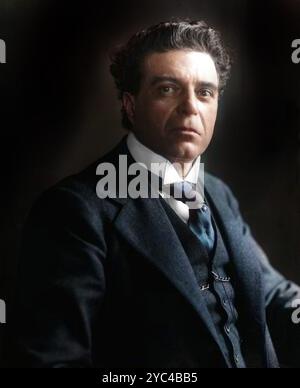 Ritratto del compositore Pietro Mascagni (1863-1945) - circa 1913 Foto Stock