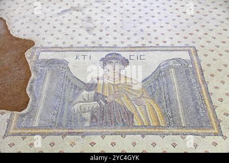 Haleplibahce mosaici della villa romana nel museo, Sanliurfa, Sud, Est, Turchia Foto Stock