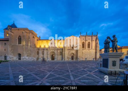 Collegiate Basilica di San Isidoro, León, Castiglia e León, Spagna, León, Castiglia e León, Spagna Foto Stock