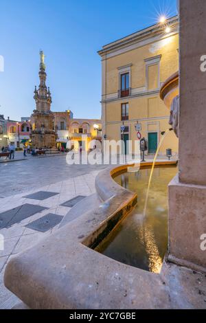 Fontana di Bulkl, Piazza Salandra, Piazza Salandra, Nardò, Lecce, Salento, Puglia, Italia Foto Stock