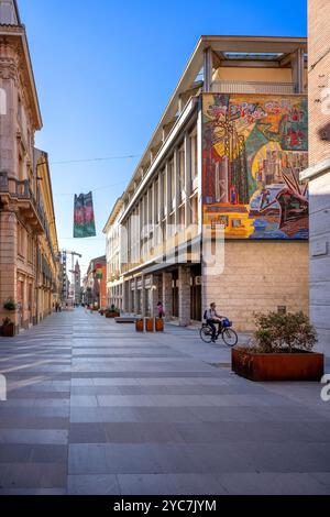 Corso San Giorgio, Teramo, Abruzzo, Italia Foto Stock