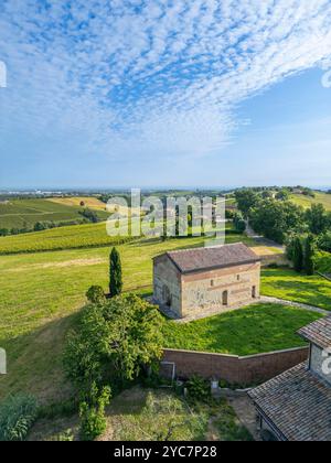 Oratorio romanico di San Michele, Castelvetro di Modena, Modena, Emilia-Romagna, Italia Foto Stock