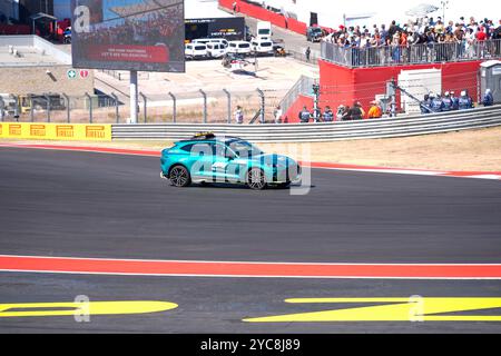 Austin, Texas, Stati Uniti. 20 ottobre 2024. 20 ottobre 2024: Safety Car durante la Formula 1 Pirelli United States Grand Prix 2024 sul circuito delle Americhe di Austin in Texas. Brook Ward/Apparent Media Group (Credit Image: © AMG/AMG via ZUMA Press Wire) SOLO PER USO EDITORIALE! Non per USO commerciale! Foto Stock