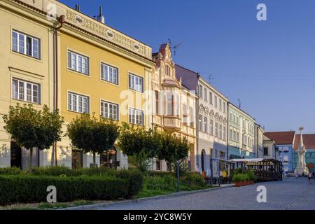 Centro storico, Mikulov, distretto di Breclav, regione di Jihomoravsky, Moravia meridionale, Repubblica Ceca, Europa Foto Stock