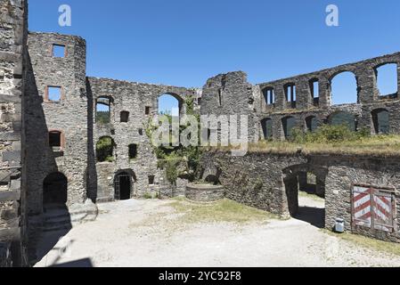 Le rovine del castello Konigstein Taunus, vista interna, assia, Germania, Europa Foto Stock