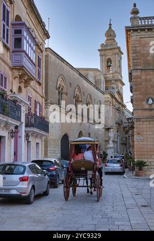 L'Annunciazione nota anche come Chiesa carmelitana, Mdina, Malta, Europa Foto Stock