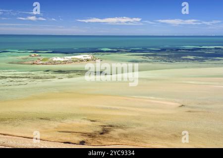 Denham Sound dall'Eagle Bluff Lookout, Denham, WA, Australia, Oceania Foto Stock