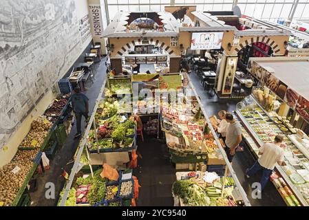 Si trova nella storica kleinmarkthalle frankfurt am Main Germania Foto Stock