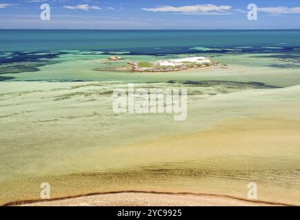 Denham Sound dall'Eagle Bluff Lookout, Denham, WA, Australia, Oceania Foto Stock