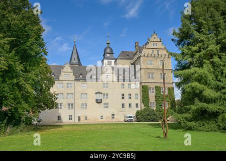 Castello di Wolfsburg, bassa Sassonia, Germania, Schloß Wolfsburg, Niedersachsen, Germania Foto Stock