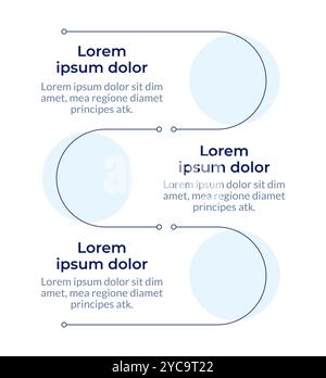 Sequenza verticale dell'infografica relativa al settore finanziario Illustrazione Vettoriale