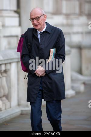 Londra, Inghilterra, Regno Unito. 22 ottobre 2024. Pat McFadden, cancelliere del Ducato di Lancaster arriva all'ufficio del Gabinetto credito: Richard Lincoln/Alamy Live News Foto Stock