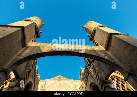 Cattedrale di Narbona, dedicata a Saint-Just-et-Saint-Pasteur o Santi Giusto e Pastore, Narbona, Occitanie, Francia Foto Stock