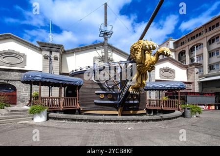 Via commerciale, casinò, lungomare di Caudan, Port Louis, Oceano Indiano, isola, Mauritius, Africa, Einkaufsstraße, Casinò,. Caudan Waterfront, indischer Foto Stock