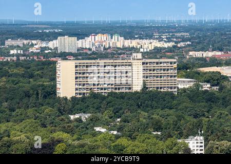 Corbusierhaus, le Corbusierhaus, Corbusierhaus Berlin, Living machine, architetto le Corbusier, Berlino, Westend, Olympiapark, Charlottenburg, Germania, Foto Stock