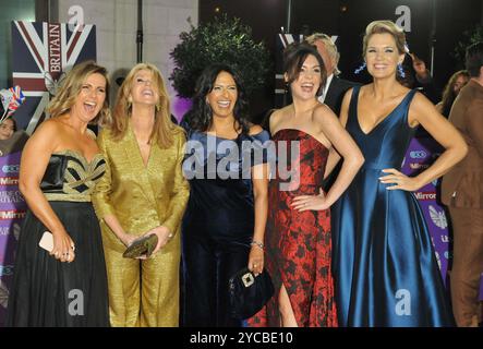 Londra, Regno Unito. 21 ottobre 2024. (da l a r) Susanna Reid, Kate Garraway, Ranvir Singh, Laura Tobin e Charlotte Hawkins al Pride of Britain Awards 2024, Grosvenor House Hotel, Park Lane, lunedì 21 ottobre 2024 a Londra, Inghilterra, Regno Unito. CAP/CAN © CAN/Capital Pictures credito: Capital Pictures/Alamy Live News Foto Stock