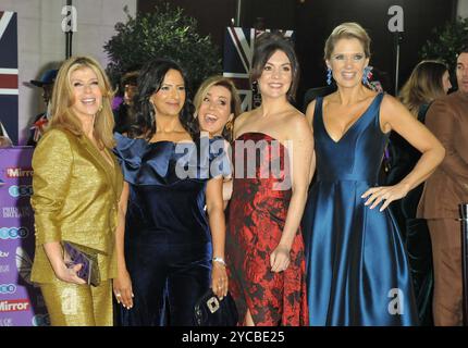 Londra, Regno Unito. 21 ottobre 2024. (da l a r) Kate Garraway, Ranvir Singh, Susanna Reid, Laura Tobin e Charlotte Hawkins al Pride of Britain Awards 2024, Grosvenor House Hotel, Park Lane, lunedì 21 ottobre 2024 a Londra, Inghilterra, Regno Unito. CAP/CAN © CAN/Capital Pictures credito: Capital Pictures/Alamy Live News Foto Stock