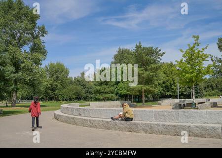 Mauergarten, Mauerpark, Prenzlauer Berg, Pankow, Berlino, Deutschland *** Mauergarten, Mauerpark, Prenzlauer Berg, Pankow, Berlino, Germania Foto Stock