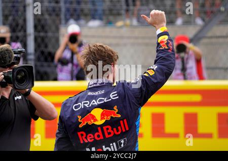 Max Verstappen vince la gara di Formula 1 Sprint sul circuito americano di Austin in Texas. Foto Stock