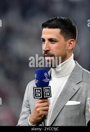 Sami Khedira durante la fase di UEFA Champions League 2024/25 League - partita di calcio tra Juventus FC e VfB Stoccarda all'Allianz Stadium di Torino Italia - 22 ottobre 2024 - &#XA;ph Giuliano Marchisciano durante Juventus FC vs VfB Stuttgart, partita di calcio della UEFA Champions League a Torino, Italia, 22 ottobre 2024 Foto Stock