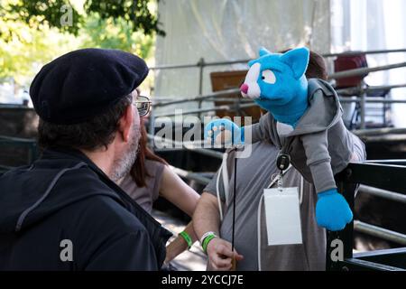 Seattle, Stati Uniti. 1 settembre 2024. Scene del festival musicale internazionale Bumbershoot del fine settimana. L'iconico festival di musica e arte attira migliaia di persone Foto Stock