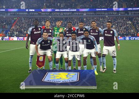 Birmingham, Regno Unito. 22 ottobre 2024. Il gruppo di squadra Villa si è svolto il 22 ottobre 2024 all'Aston Villa contro Bologna UEFA Champions League, a Villa Park, Birmingham, Regno Unito. Crediti: Paul Marriott/Alamy Live News Foto Stock