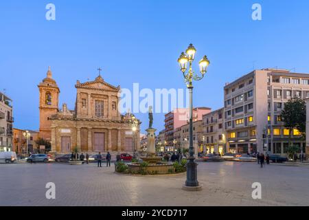 Chiesa madre , Santa Maria assunta in cielo, Gela, Caltanisetta, Sicilia, Italia Foto Stock