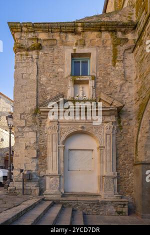 Chiesa madre, Gangi, Palermo, Sicilia, Italia Foto Stock