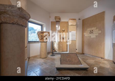 Area archeologica di ​​Solunto Foto Stock