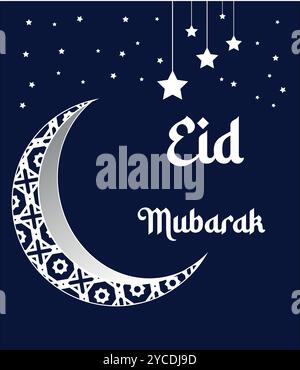 Saluto EID Mubarak Illustrazione Vettoriale