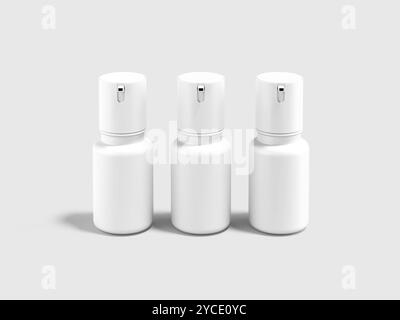 Mockup flacone con pompa Foto Stock