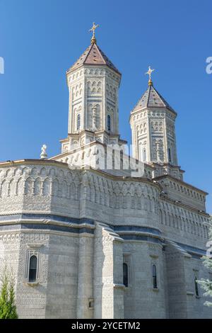 Monastero di Trei Ierarhi (monastero Dei Tre Gerarchi) a Iasi, Romania. Monumento storico risalente al XVII secolo a Iasi. Bella chiesa Foto Stock