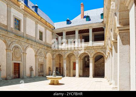 Segovia, Spagna - 07 Giugno 2017 : All'interno di Alcazar of Segovia (letteralmente, Fortezza di Segovia) è un castello situato nell'antica città di Segovia, Spagna. Foto Stock